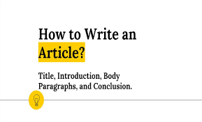How to write article for website in essay way. - Stylemecck